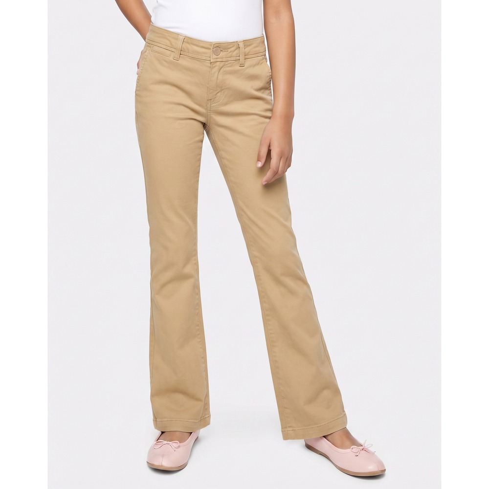 Abercrombie & Fitch Kids Tan Khaki Chino‎ Flare Leg Pants Size 14 Low Rise